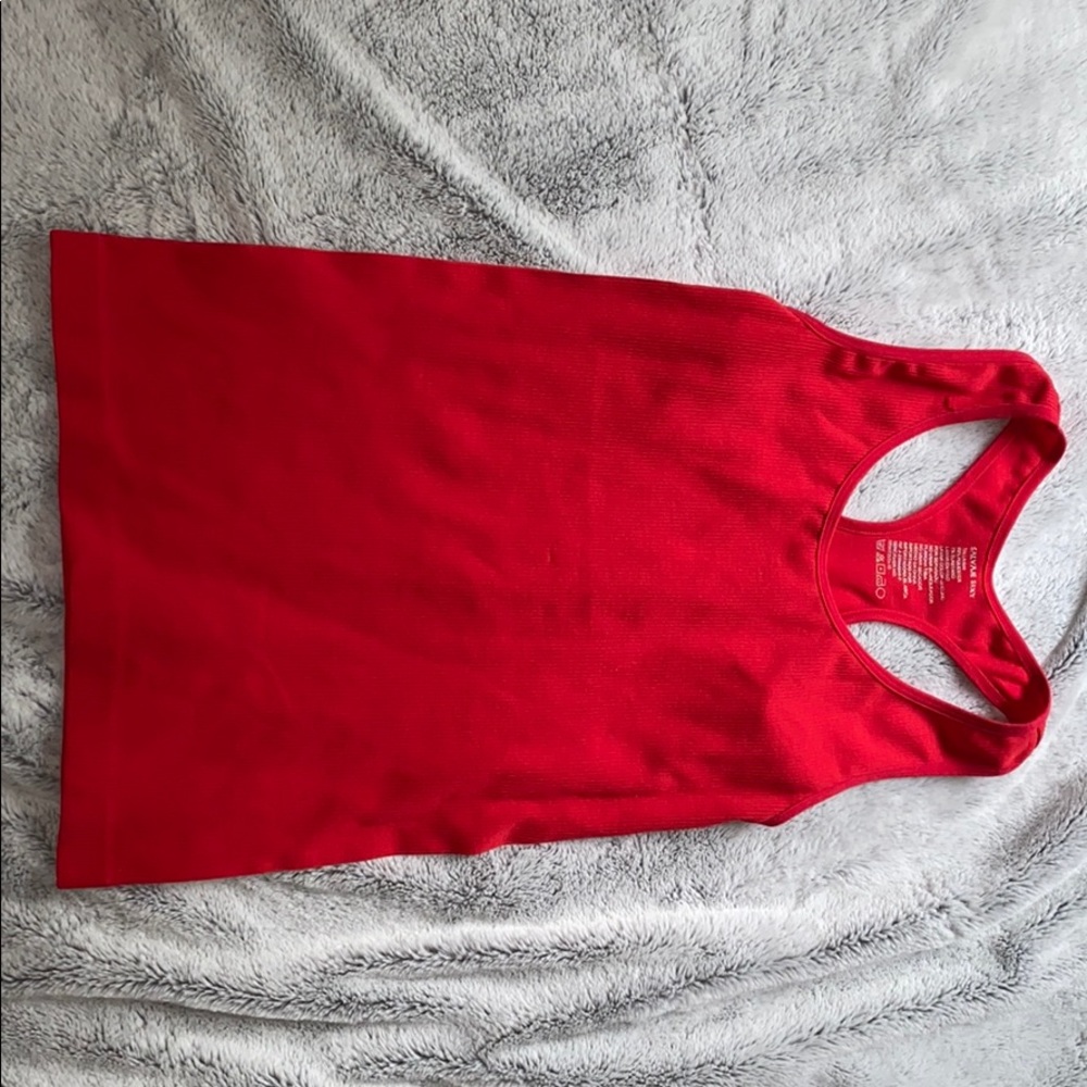 Red tank top